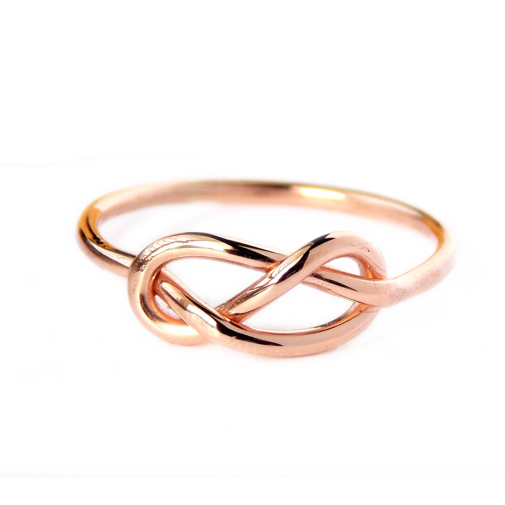 Rose Gold-filled Infinity Knot Ring - Rito Originals - 1