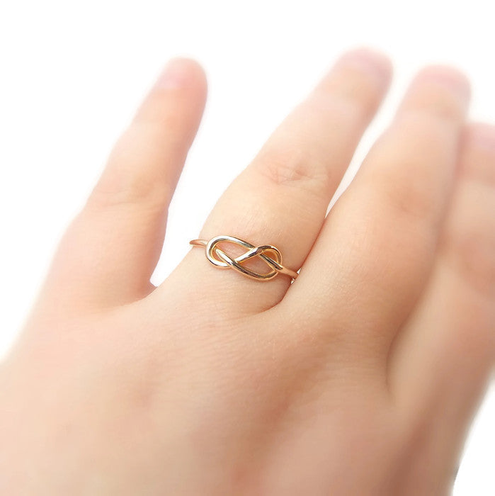Rings - Solid 14k Gold Infinity Knot Ring