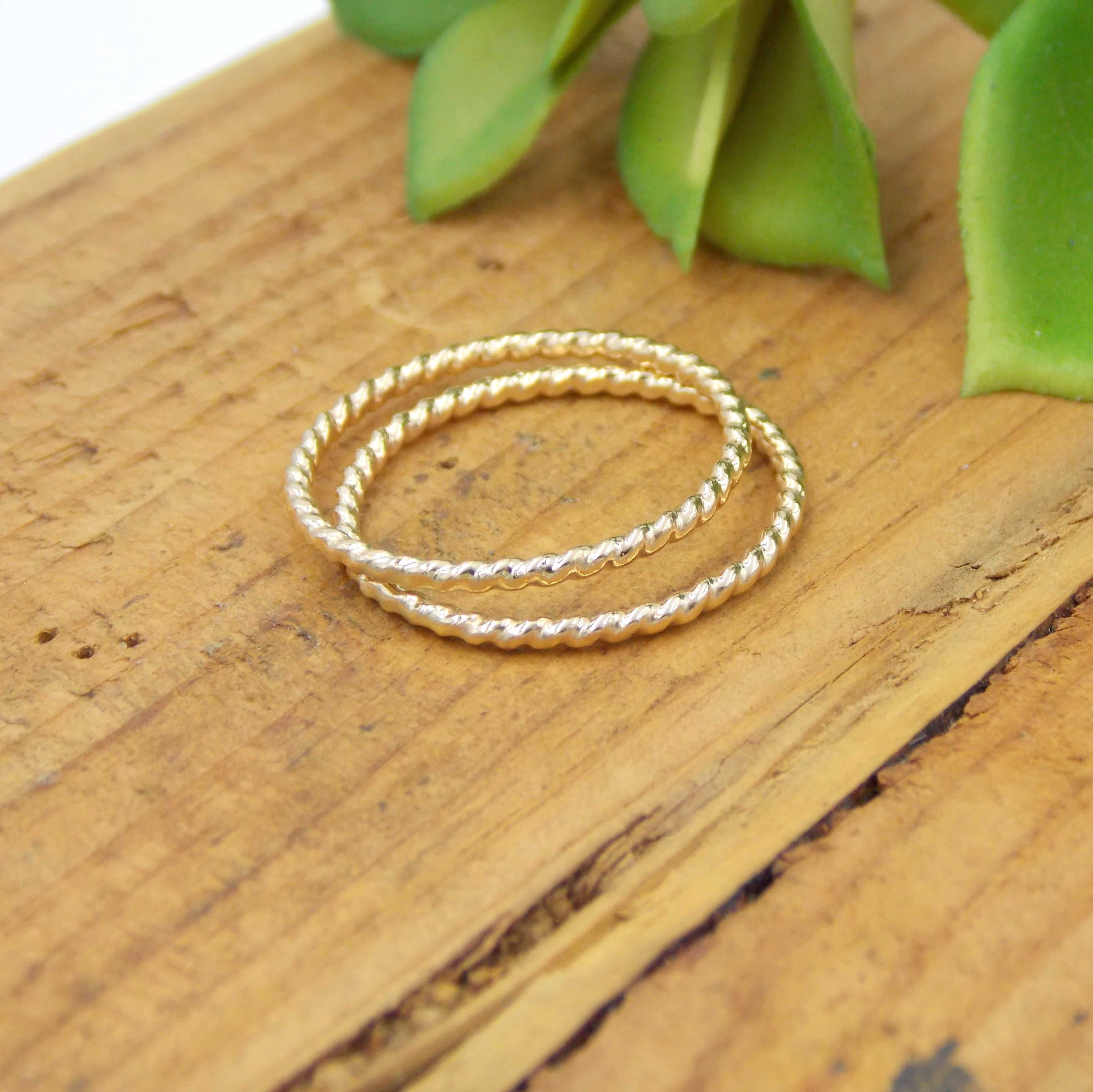 Gold-filled Twisted Rope Ring: 14K Gold-filled | Rito Originals