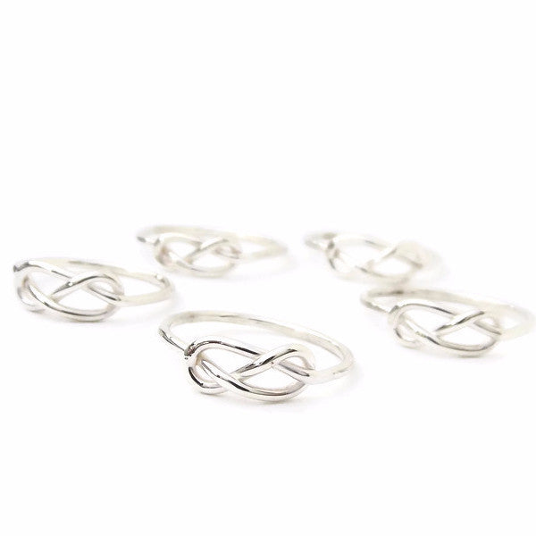 BATCH of Infinity Knot Rings - Sterling Silver - Rito Originals - 2