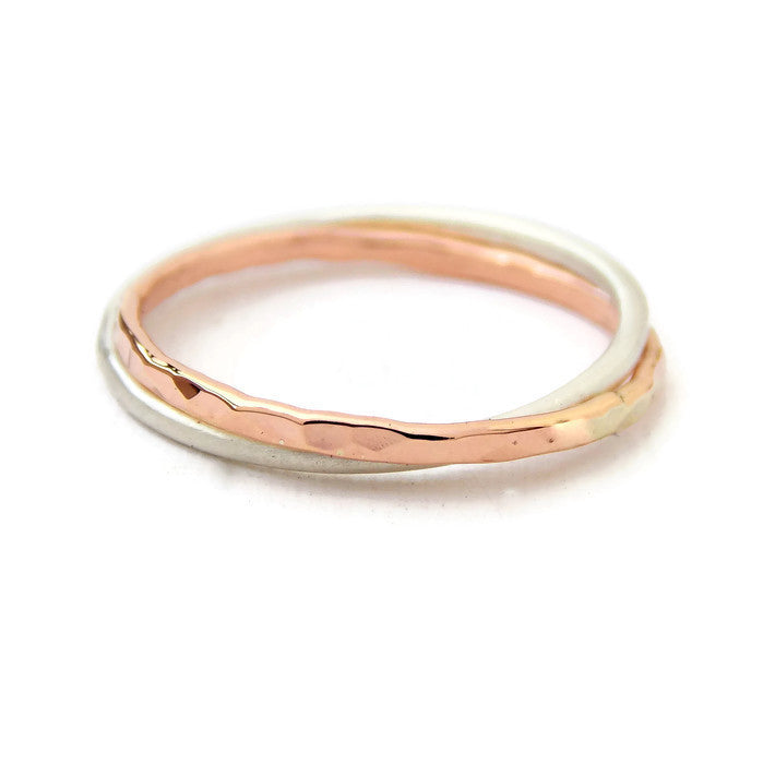 Double Linked Rings - Gold-filled and Sterling Silver - Rito Originals