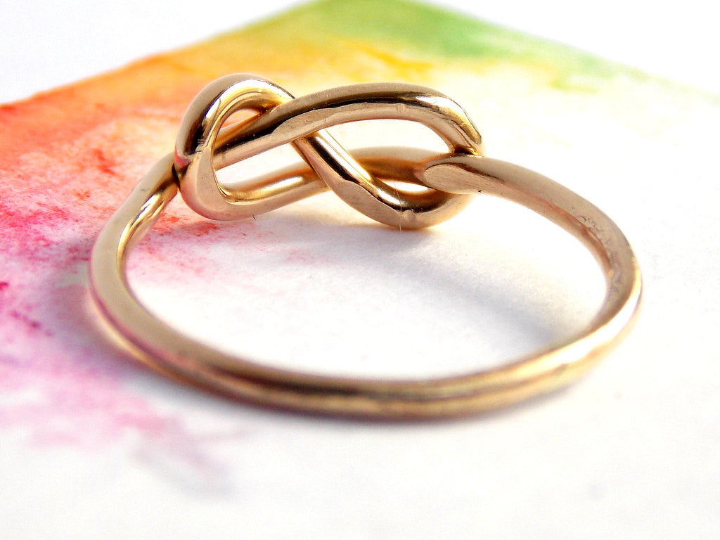 Infinity Knot Ring - 14K Yellow Gold-filled - Rito Originals - 4