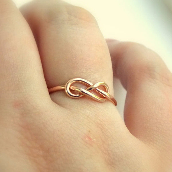Rings - Infinity Knot Ring - 14K Yellow Gold-filled