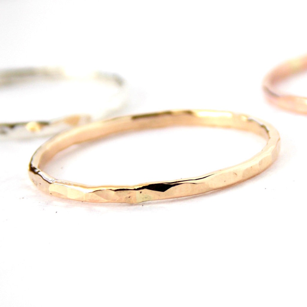 Reflection Stacking Ring - Sterling Silver or Gold-filled – Rito Originals