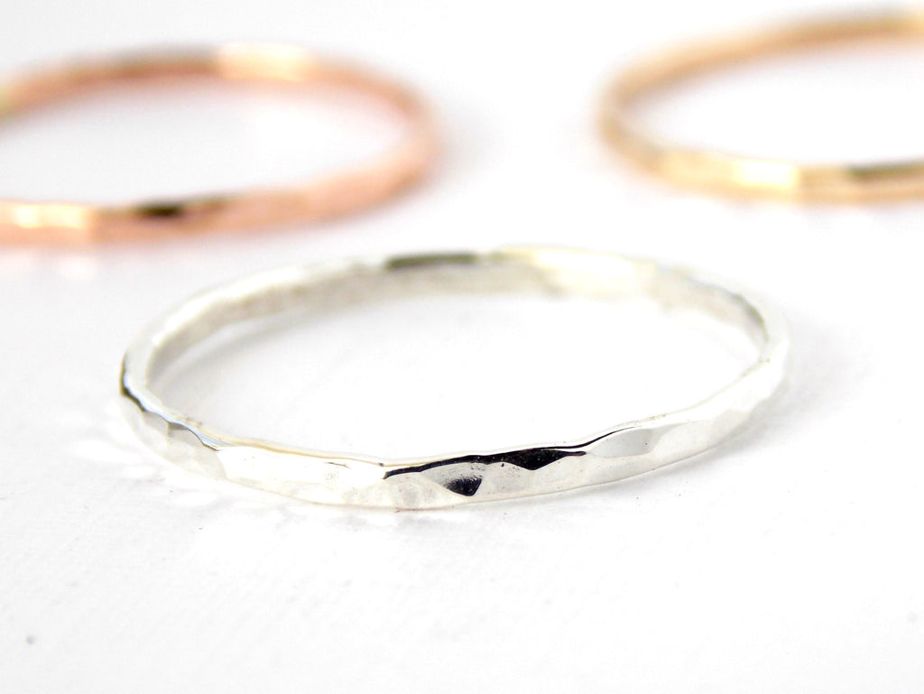 Reflection Stacking Ring - Sterling Silver or Gold-filled - Rito Originals - 4