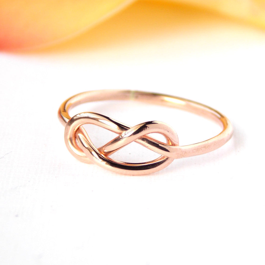Rose Gold-filled Infinity Knot Ring - Rito Originals - 3