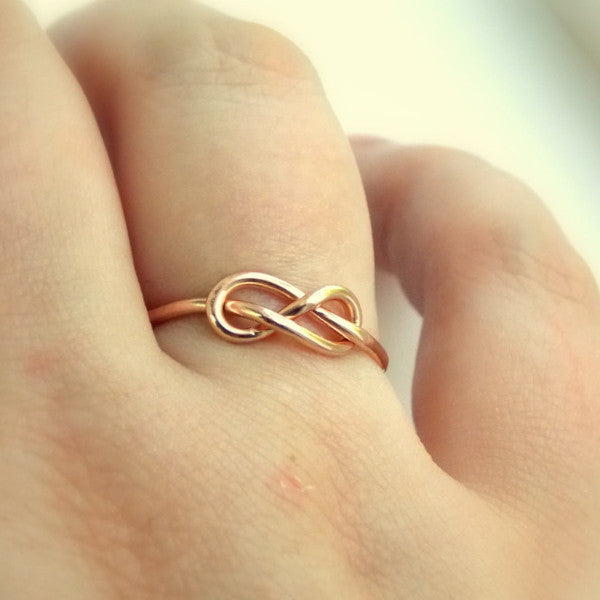 Rose Gold-filled Infinity Knot Ring - Rito Originals - 4