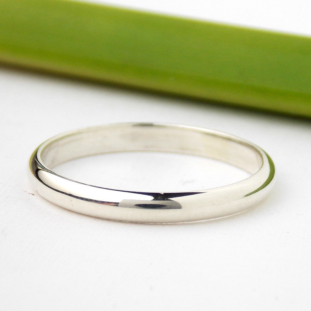 Simple Sterling Domed Ring - Sterling Silver - Rito Originals - 3