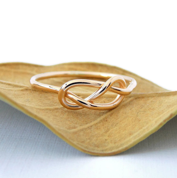 Solid 14k Gold Infinity Knot Ring